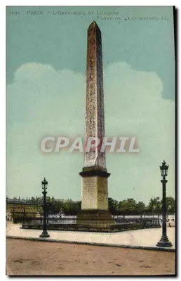 Paris — O Obelisco de Luxor — Praça da Concórdia. LL Paris, n° 1131