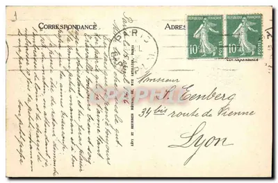 Paryż - Hotel de Ville - LL - n°119 — Rewers
