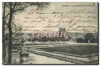 Paris - O Jardim das Tuileries — editor não visível, número de série ilegível