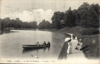 Paris — O Bois de Boulogne — O Lago — LL. — N° 1589