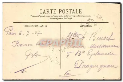 Paris — O Palácio do Luxemburgo — LL. — 158 — Verso