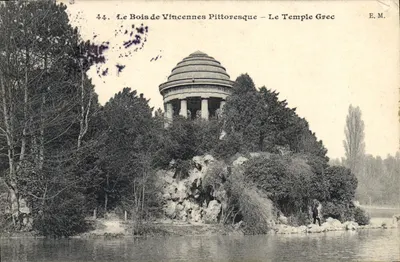 O Bois de Vincennes Pitoresco — O Templo Grego — E.M. n°44
