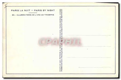 Parigi di Notte — Illuminazioni dell'Arco di Trionfo — Patras — Verso