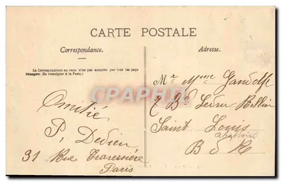 Paris — Jardim do Luxembourg — Palácio do Senado — Verso