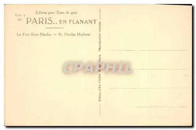 Il Porto di San Nicola — Parigi — Edizione d'Arte YVON — Verso