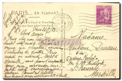 Nossa Senhora de Paris — Fachada e espaço aberto — Les Éditions YVY, Paris — Verso