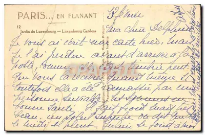 Jardim do Luxembourg — Paris — Éditions Yvonn — Verso