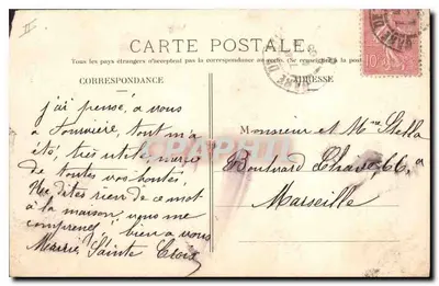 Lyon — Most Laveuillée — widok na Rhoń z statkiem — Graphil, nr 238 — Rewers