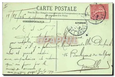 LYON — A Saône e o Bateau-Mouche — LL. — N° 122 — Verso