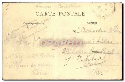Lione — Ponte della Guillotière e l'Hôtel-Dieu — B.F., Parigi — Verso