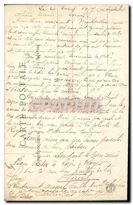 Lyon - Most Środkowy na Saône, Plac Gensoul i Cours du Midi — B.F., Paryż — Rewers