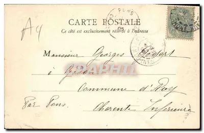 Lyon — Puente del Colegio y cúpula del Hôtel-Dieu — B. Fa París — Reverso