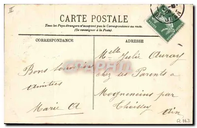 Lyon — Most Sądu i Widok na Fourvière — LL. n° 244 — Rewers