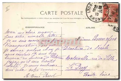 LYON. - Pałac Sądowy i Coteau de Fourvière — Rewers