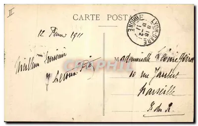 Lyon — Most Guillotière i Fournière — E. R. nr 279 — Rewers
