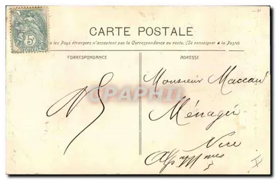 Marseille - De Reformaten (Kerk van Sint Vincentius van Paulus) — Uitgave Nouvelles Galeries — Achterkant