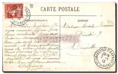 Marseille — Plac Aix i Arc Triumfu. Pomnik poświęcony chwałom I Republiki i Imperium. — LL. — Rewers
