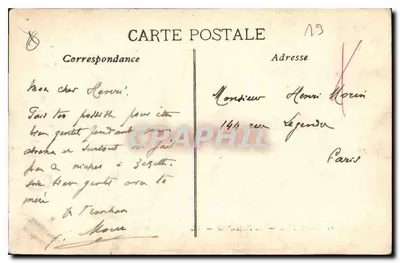 Marsiglia — La Porte d'Aix — Editore BL. — Verso