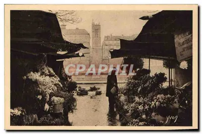 Marché aux Fleurs — Tour Saint-Jacques — Édition d'Art YVON, Série 8 N° 134