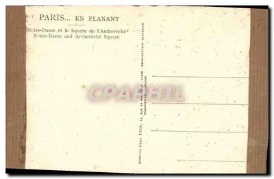 Notre-Dame w Paryżu — widok z Seiny — Wydawnictwo DART TYVON — Rewers
