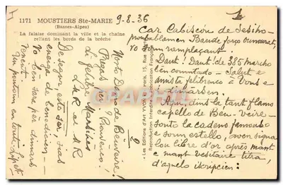 La capilla de N.D. de Bén-Véire en Gavot — Bén Vergeres — Ediciones de Arte Yvonne, París — Reverso