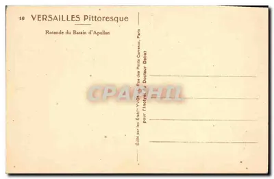 Versailles — Rotonda basenu Apollon — Wydawca YVO17 — Rewers
