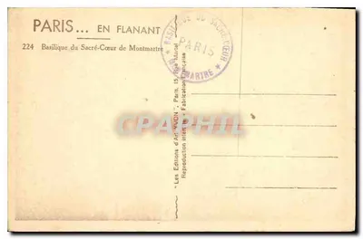 मंत्रालय के सैंट-हृदय के बेसिलिका - पेरिस - आर्ट-वॉन के संस्करण — पीछे