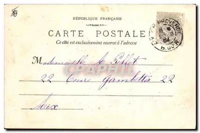 Aix-en-Provence — Vista Geral do Tombeau Sec — B. Jaussaud Editor — Verso