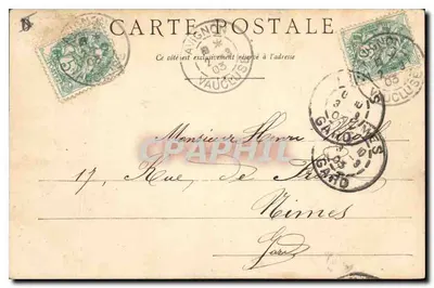 Aix-en-Provence, o Monument Sec — editor não visível, número de série ilegível — Verso