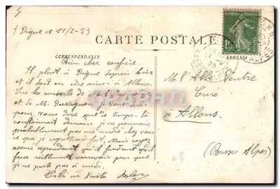 Marseille - N.-D. de la Garde - Ancienne Chapelle — éditeur F. Ro, n° 294 — Verso