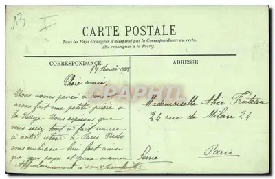 Marseille — Notre-Dame de la Garde — Ogólny widok — LL. — Wydawca LL, n°9 — Rewers