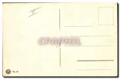 Paisagem rural ao entardecer — cavaleiro e cavalos — STKF No. 97 — Verso
