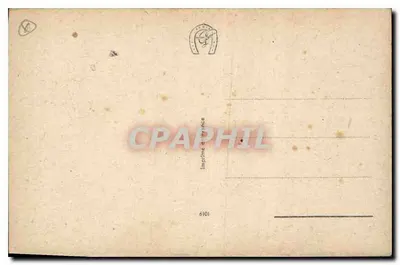 Paisagem rural com poço e carruagem — Impressora de França, n° 6101 — Verso