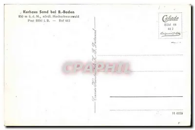 Kurhaus Sand, Schwarzwald — 850 m ü.d.M. — Cekade, Bühl i.B. — Rewers