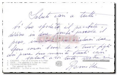 Cannes, Nice, Villefranche-sur-Mer, Monaco — Lembrete da Costa Azul — Edições NARBOT — Verso