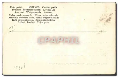 Mulher com vestido envolto — coroa de flores — n° 18361 — Verso