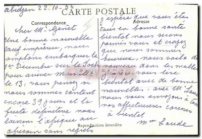 Lavoratori africani — Adattamento — da D. Bucquet — Verso