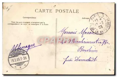 PARIS — Torre Eiffel — C.L.C. — Verso