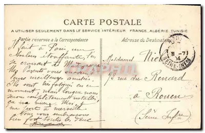 Les Invalides — Paryż — C.L.C. n°32 — Rewers