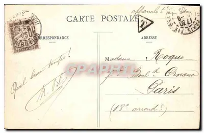 A Villa de Longchamp no Bois de Boulogne — Paris — n° 344 — Verso