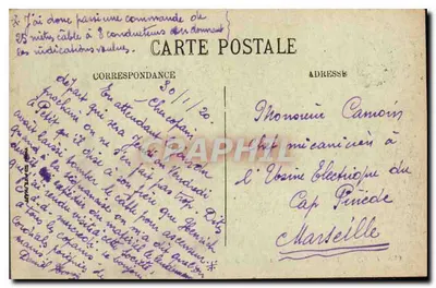 Paris — A Estação de Orleães e o Quai d'Orsay — LL. n° 698 — Verso