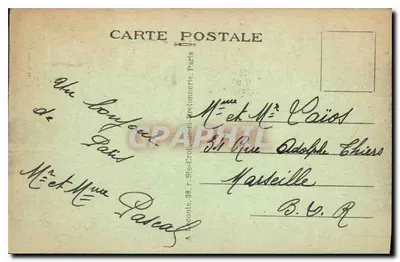 Paris — A Câmara dos Deputados — A. L. n°38 — Verso