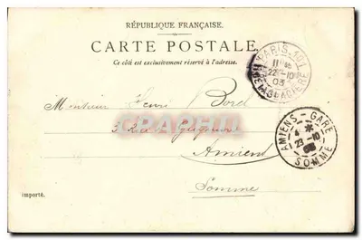 Notre-Dame, zijdekeuze — Parijs — Uitgever R.S. & D. Erika 138, P. M. fot. — Achterkant