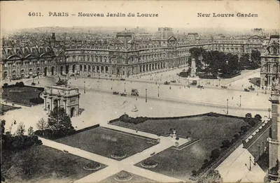 Paris — Novo Jardim do Louvre — editor Anciens G. Lit Duvay, n° 4011