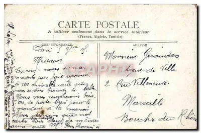 Parijs - Station Saint-Lazare — uitgever Staer, Parijs — Achterkant