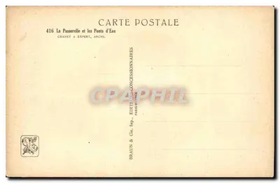 La passerella e i ponti d'acqua — editore Granet & Expert, n° 416 — Verso