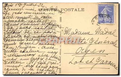 Sainte-Geneviève - Panteon — wydawca L. Bonson, n° 50 — Rewers