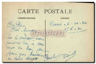 Paryż – Katedra Notre-Dame – Absyda i most – A.P. n°297 — Rewers