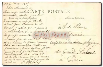 PARYŻ — Absydę Notre-Dame — E. F. Paryż, nr 78 — Rewers