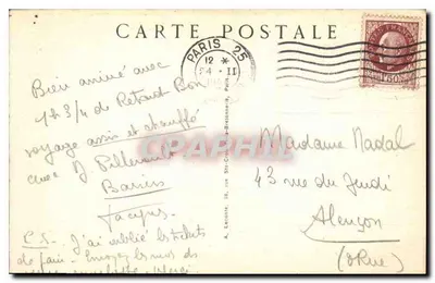 Paryż — Invalidy — Guy, nr 37 — Rewers